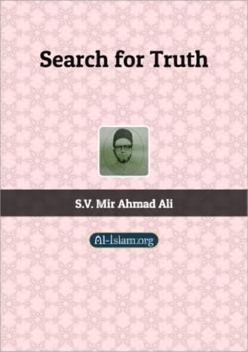 Cover of Search for Truth, by S. V. Mir Ahmad Ali